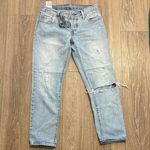 Levi's Light Blue Denim Jeans with Brown Patch